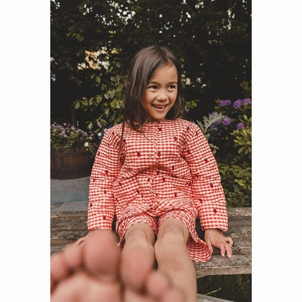 Casual Outfit Tailored Fit Fl?ss Molly Shorts Berry Gingham