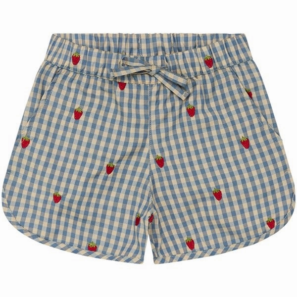 Comfortable Wear Fl?ss Polly Shorts Berry/Blue Gingham