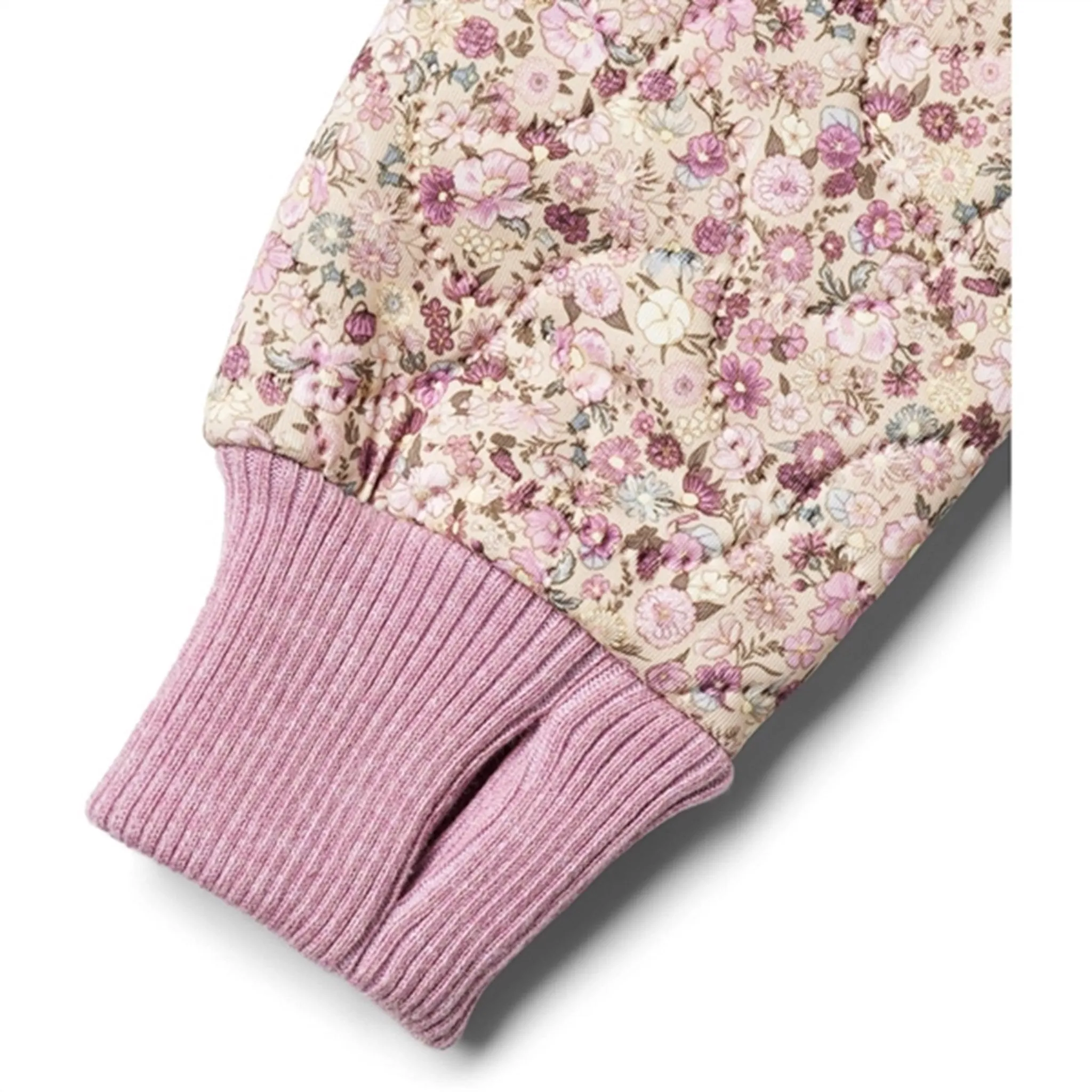 Wheat Thermo Clam Multi Flowers Jacket Thilde Influencer-Approved Jewel-Tone