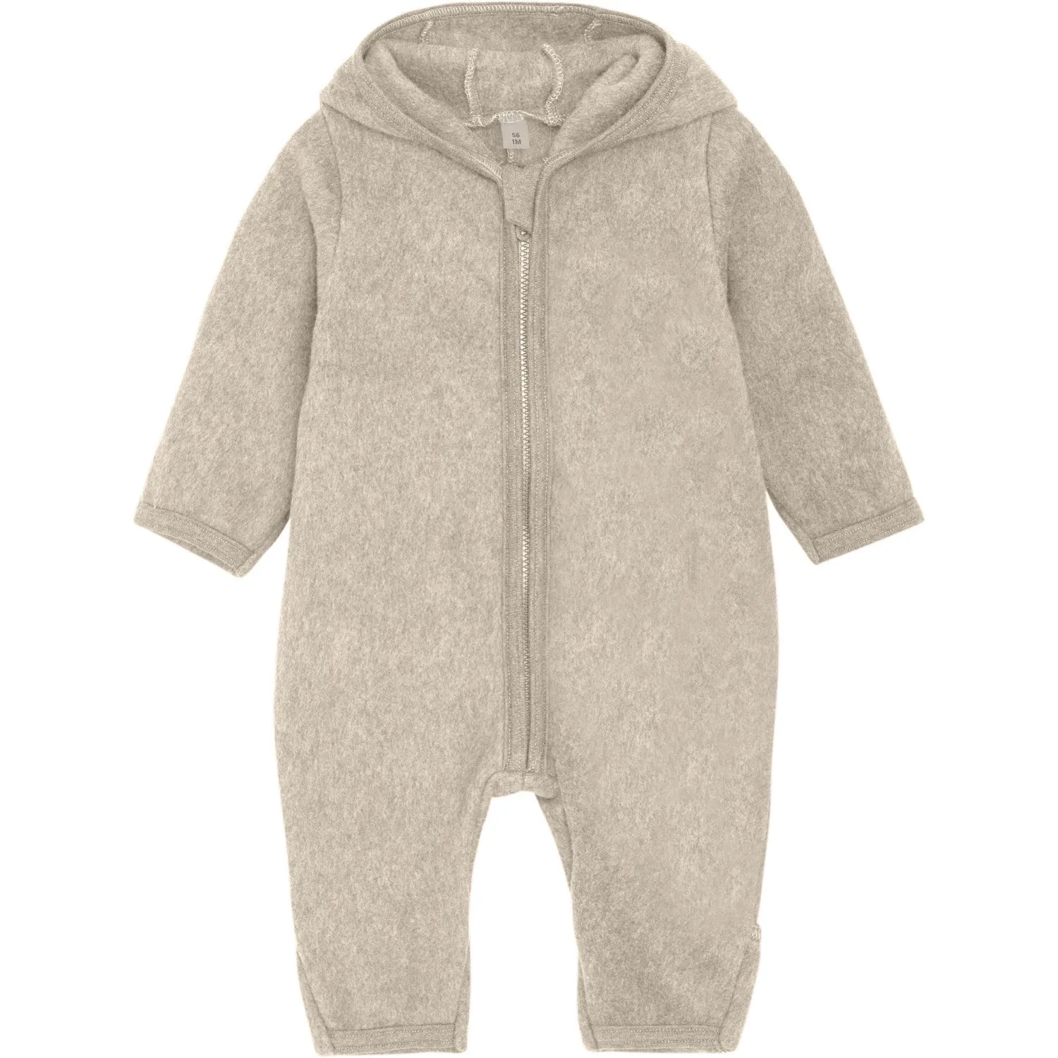 Huttelihut Camel Melange Pram Suit Wool W. Lining Classic and simple shirt