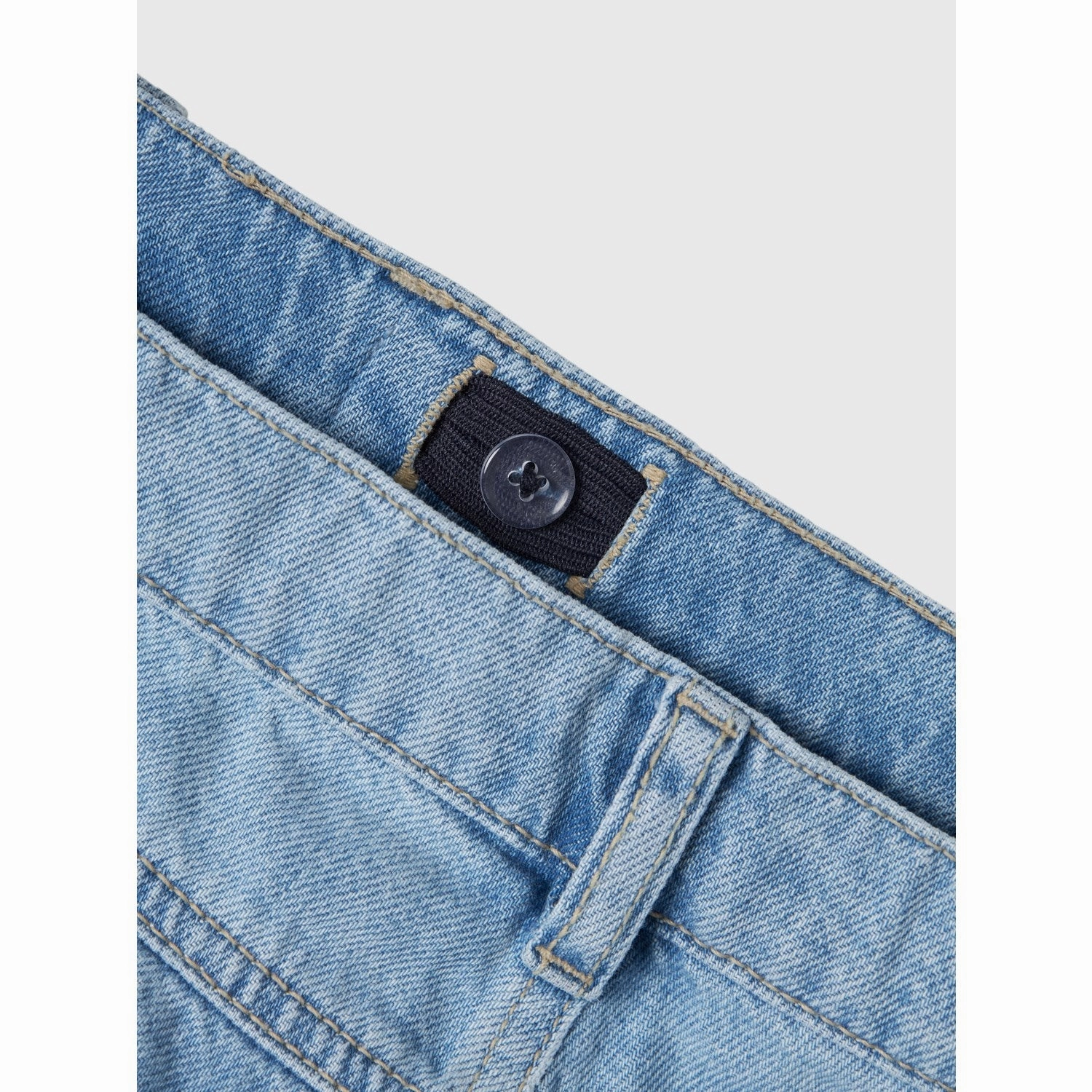 Name It Medium Blue Denim Bella Skater Shorts Modern Fit