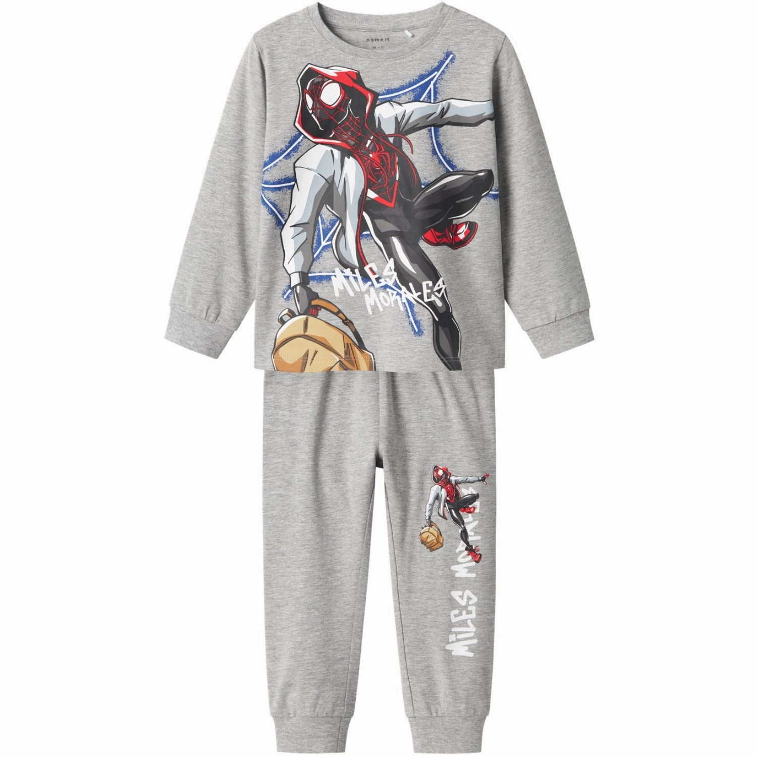 Minimalist Stitching Roomy Armholes Name It Grey Melange Nos Spiderman Nightset
