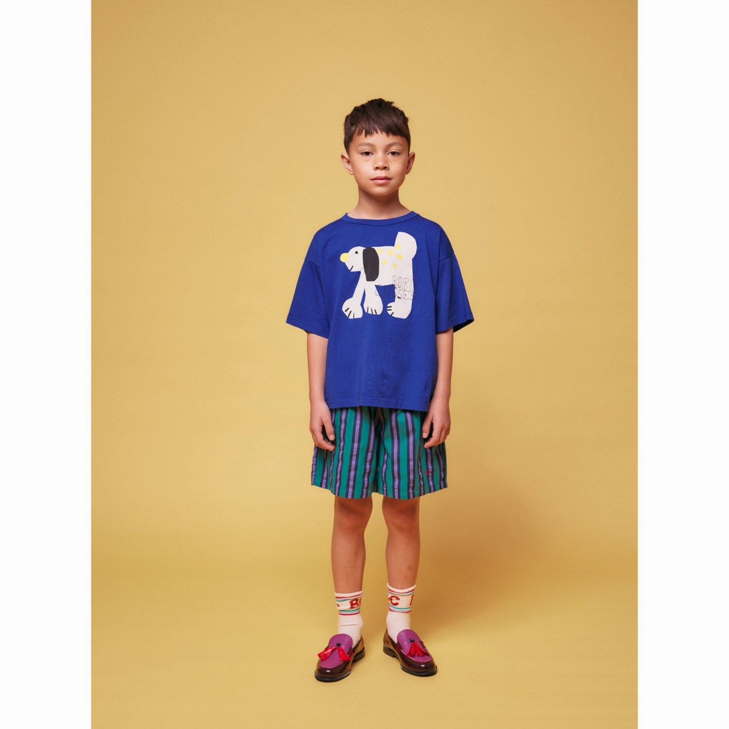 Classic Vibe Street Layers Bobo Choses Dark Green Stripes All Over Bermuda