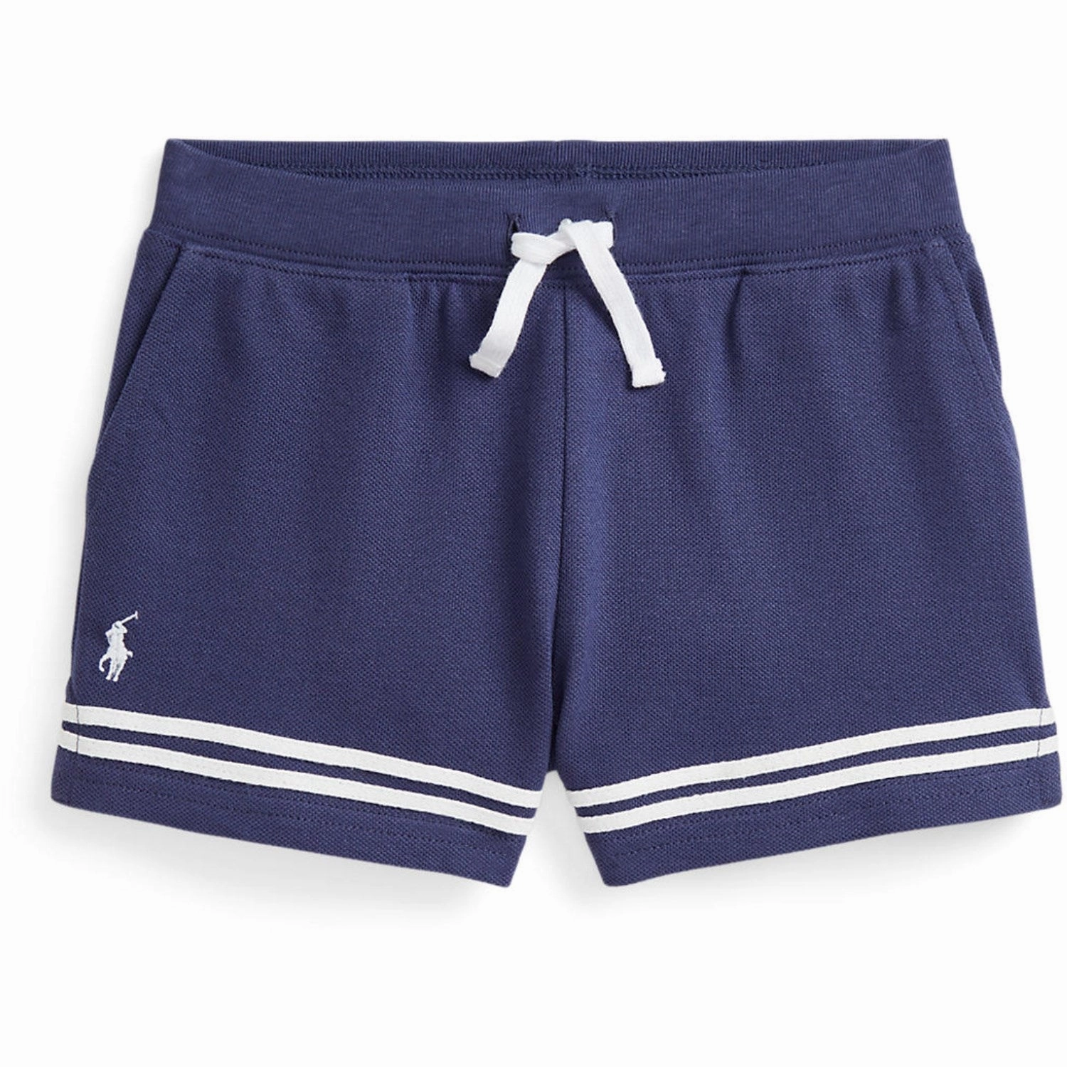 Polo Ralph Lauren Boathouse Navy W/ White Girl Athletic Shorts Recycled Material