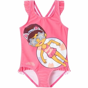 Name it Camellia Rose Medina Gabby Swimsuit Durable Elastic Bindings Double Layered Front