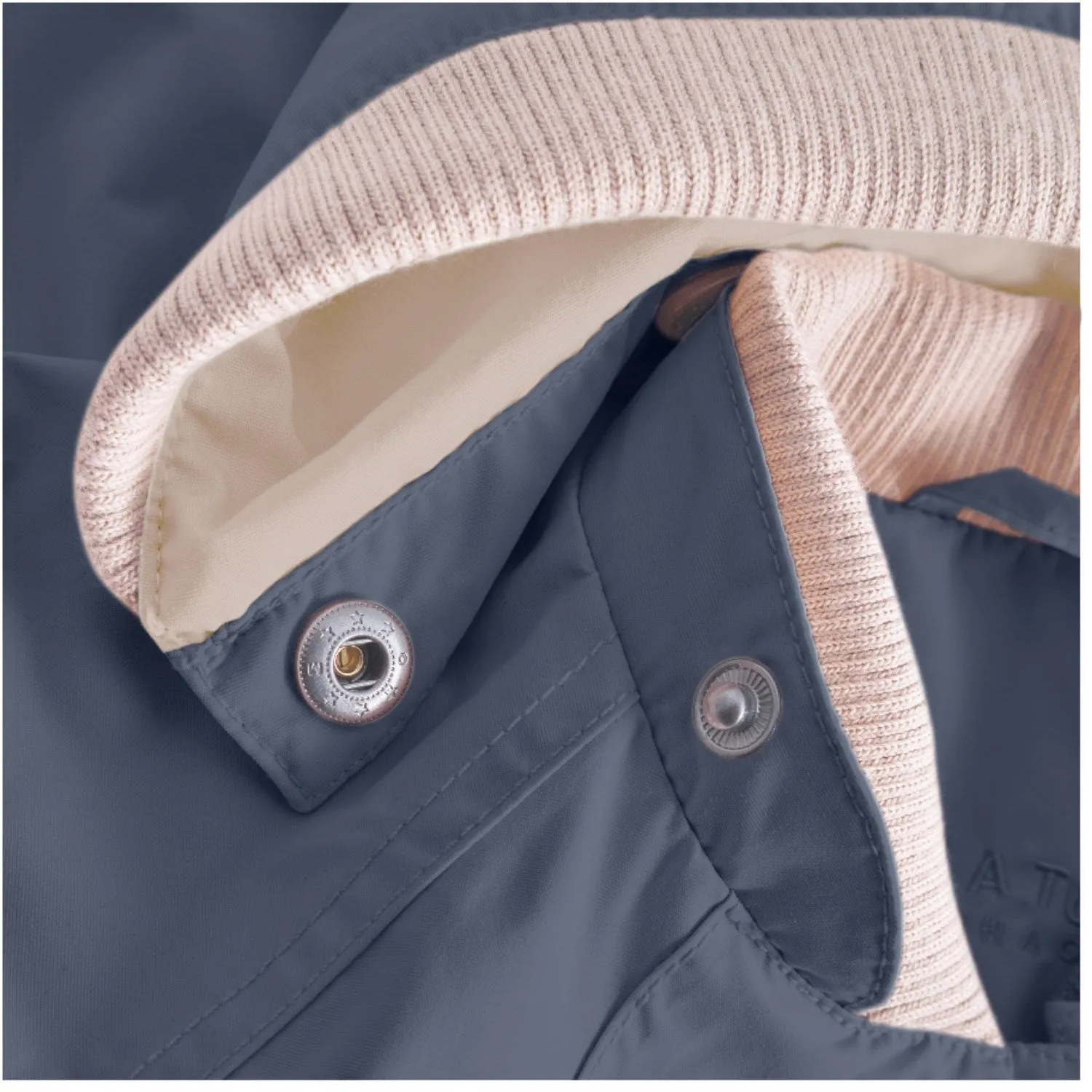 Mini A ture Ombre Blue Wai Spring Jacket. GRS warm material Streetwear Style