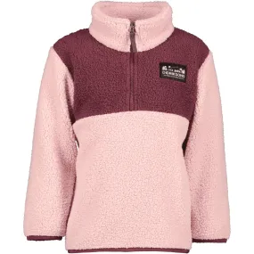 Didriksons Dusty Pink Gosig Kids Halfzip Fleece Jacket Sporty Comfort
