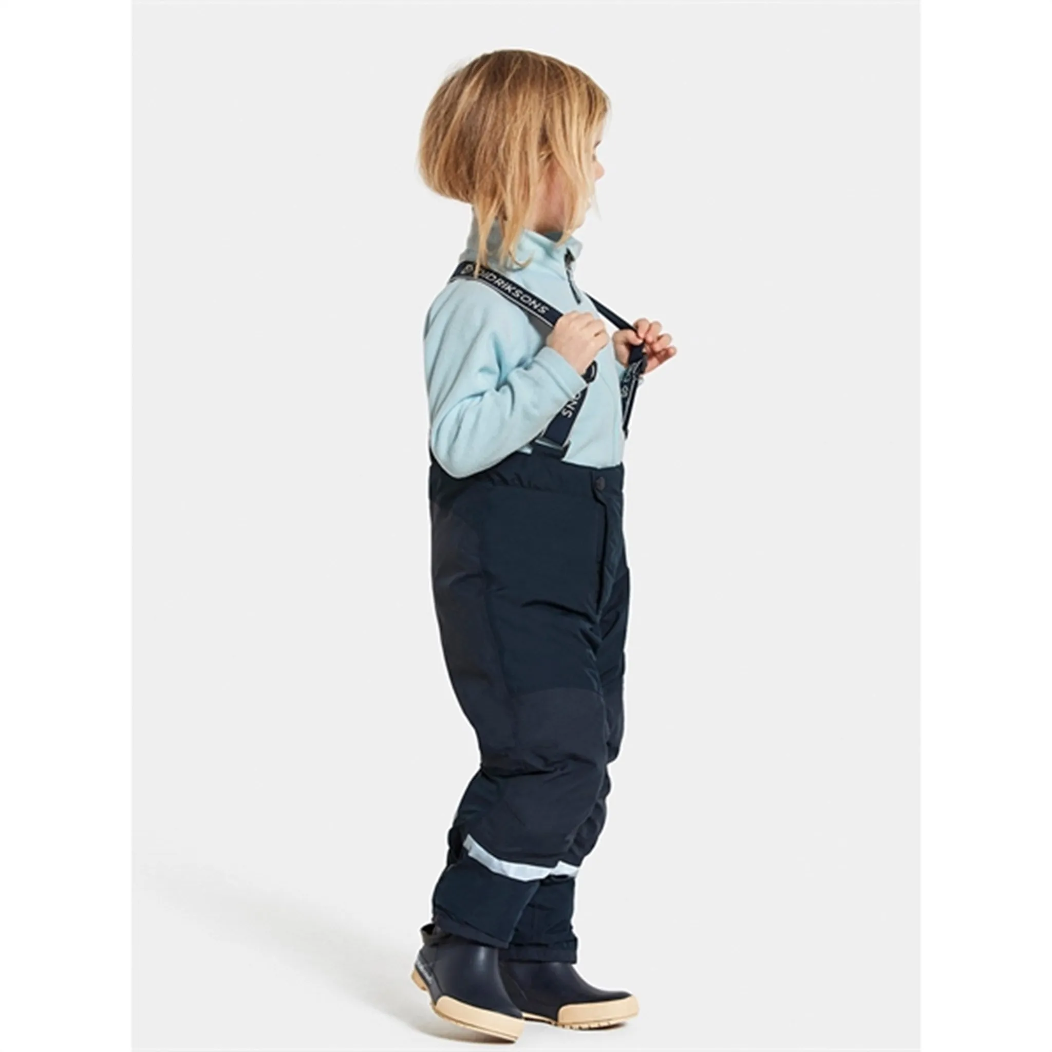 Comfortable Design FlexibleKnees Didriksons Idre Navy Ski Pants