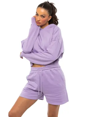 Enzo | Womens Cropped Hoodie Strategic Ventilation Cuts Moisture Management Technology