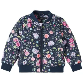 Name it Dark Sapphire Masja Quilted Bomber Jacket Polyester All Weather Versatility