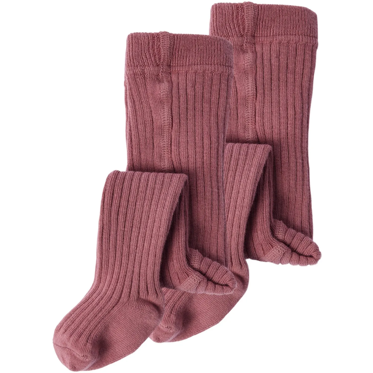 Ribbed waistband Lil'Atelier Withered Rose Nbfilso 2-Pack Tights Lil