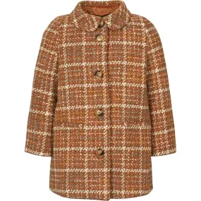 MarMar Olive Wool Glitter Jacket Caramel Check Articulated Elbows