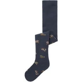 High-waisted-style Name It Ombre Blue Working Machines Nmmwak Wo/Bl Tights Aoj