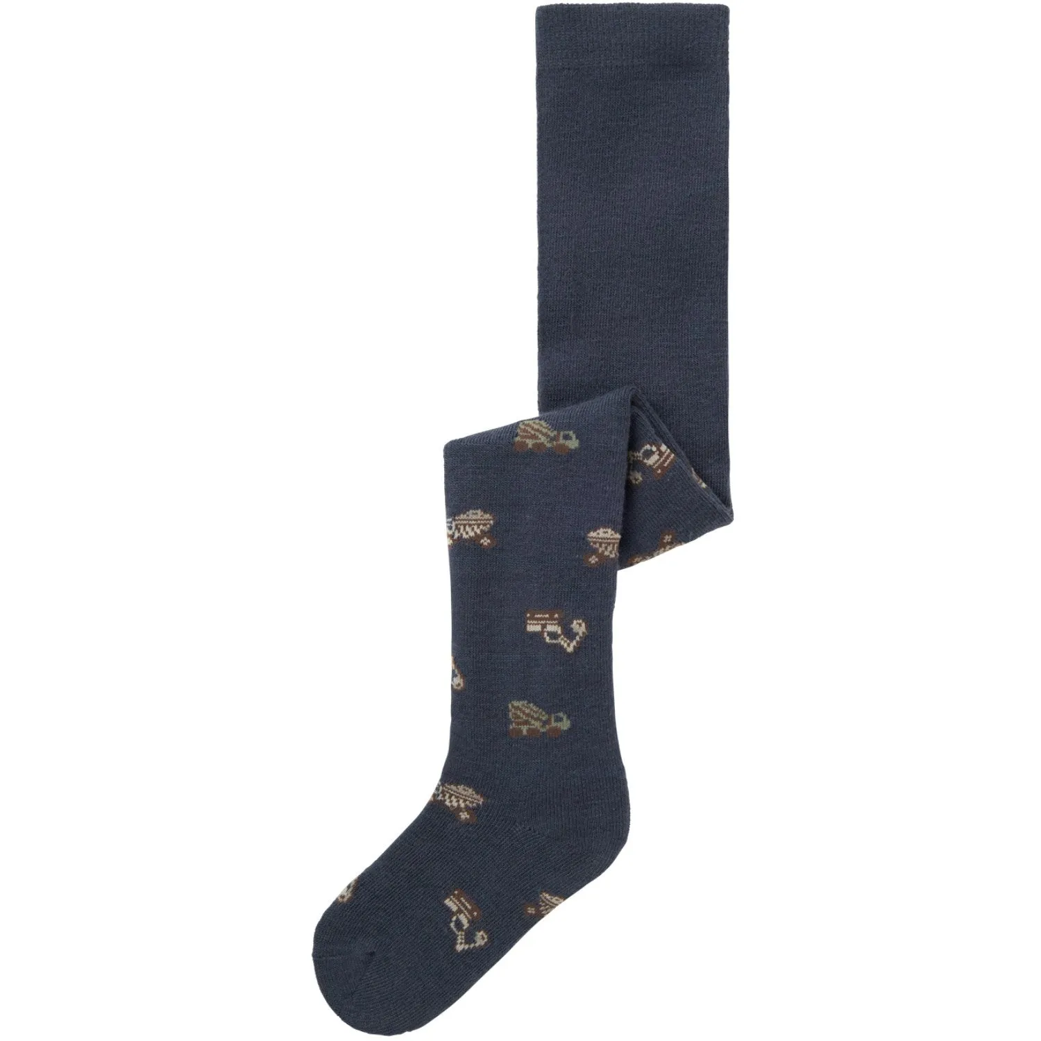 High-waisted-style Name It Ombre Blue Working Machines Nmmwak Wo/Bl Tights Aoj