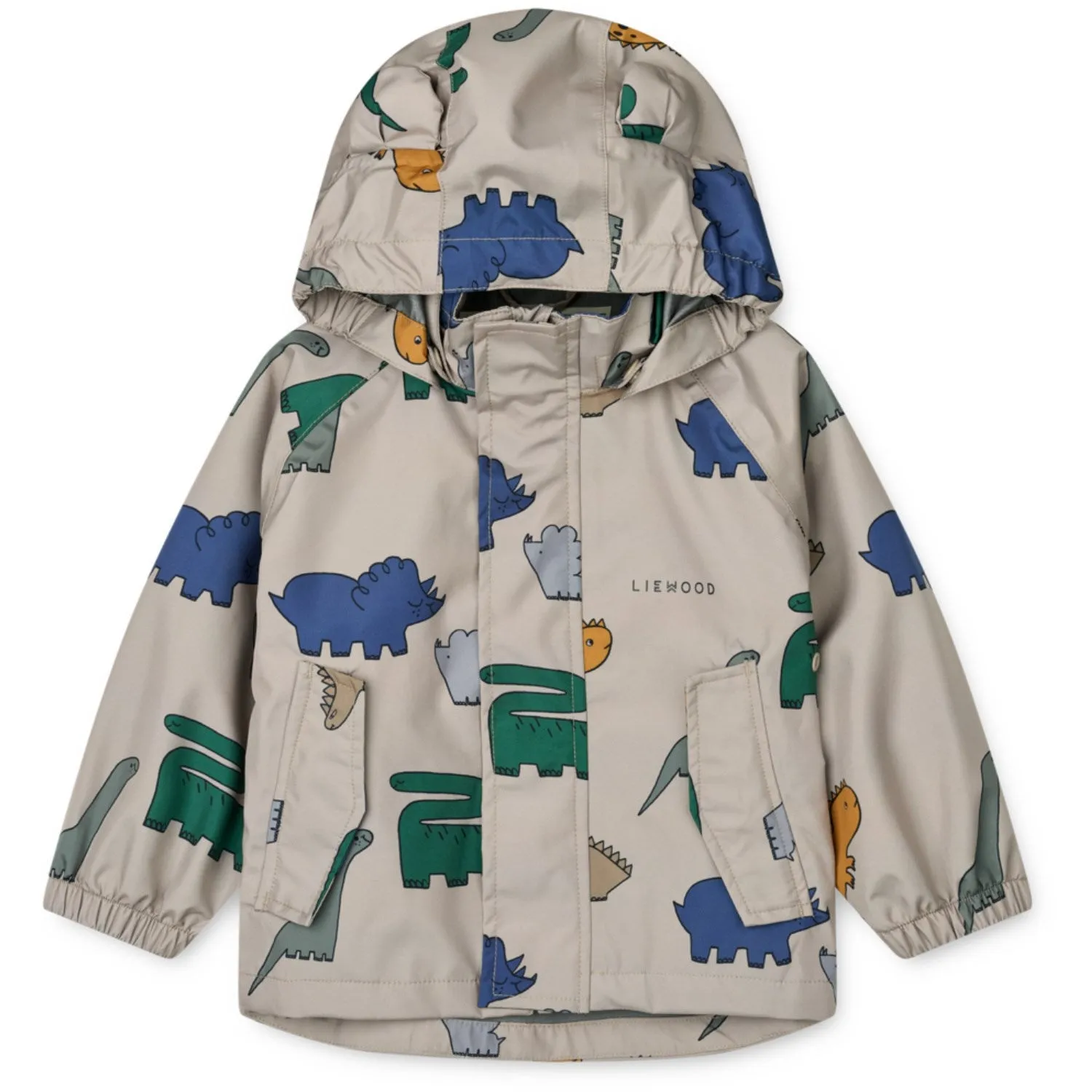 LIEWOOD Dinosaurs / Mist Manu Rainwear Set Storm Ready Jacket Outdoor Comfort