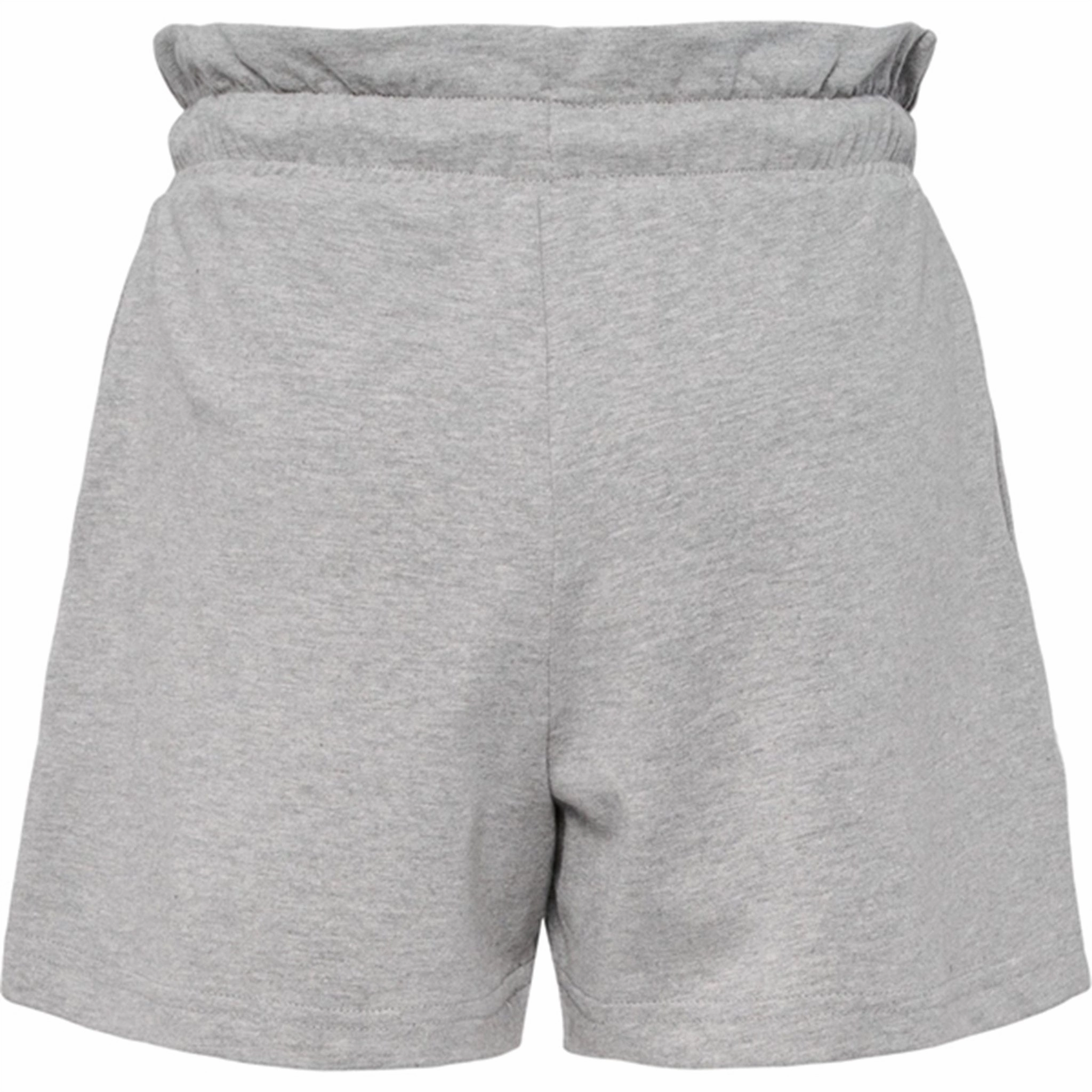 Hummel Grey Melange Jasmin Shorts Reflective Safety Details Compression Lining