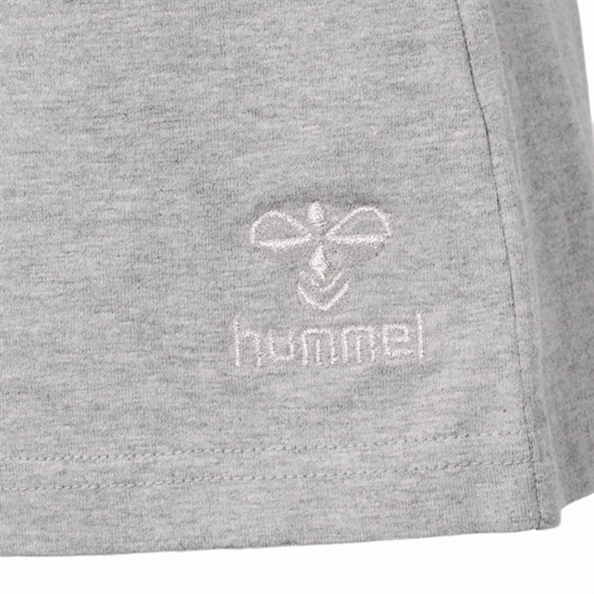 Hummel Grey Melange Jasmin Shorts Biodegradable Material Option
