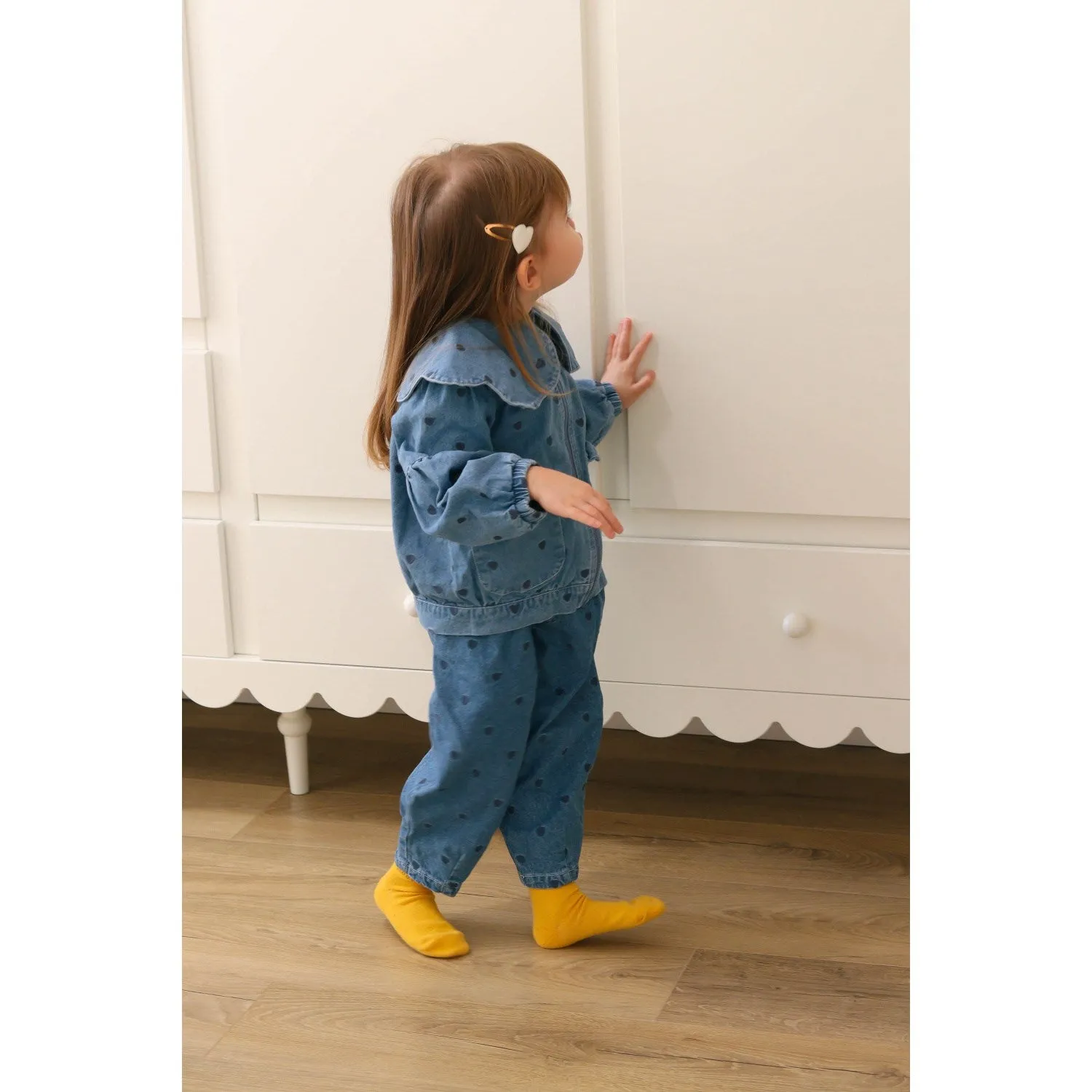 Anti Slip Collar layering option Fliink Light Denim Blue Donna Denim Bomber Jacket