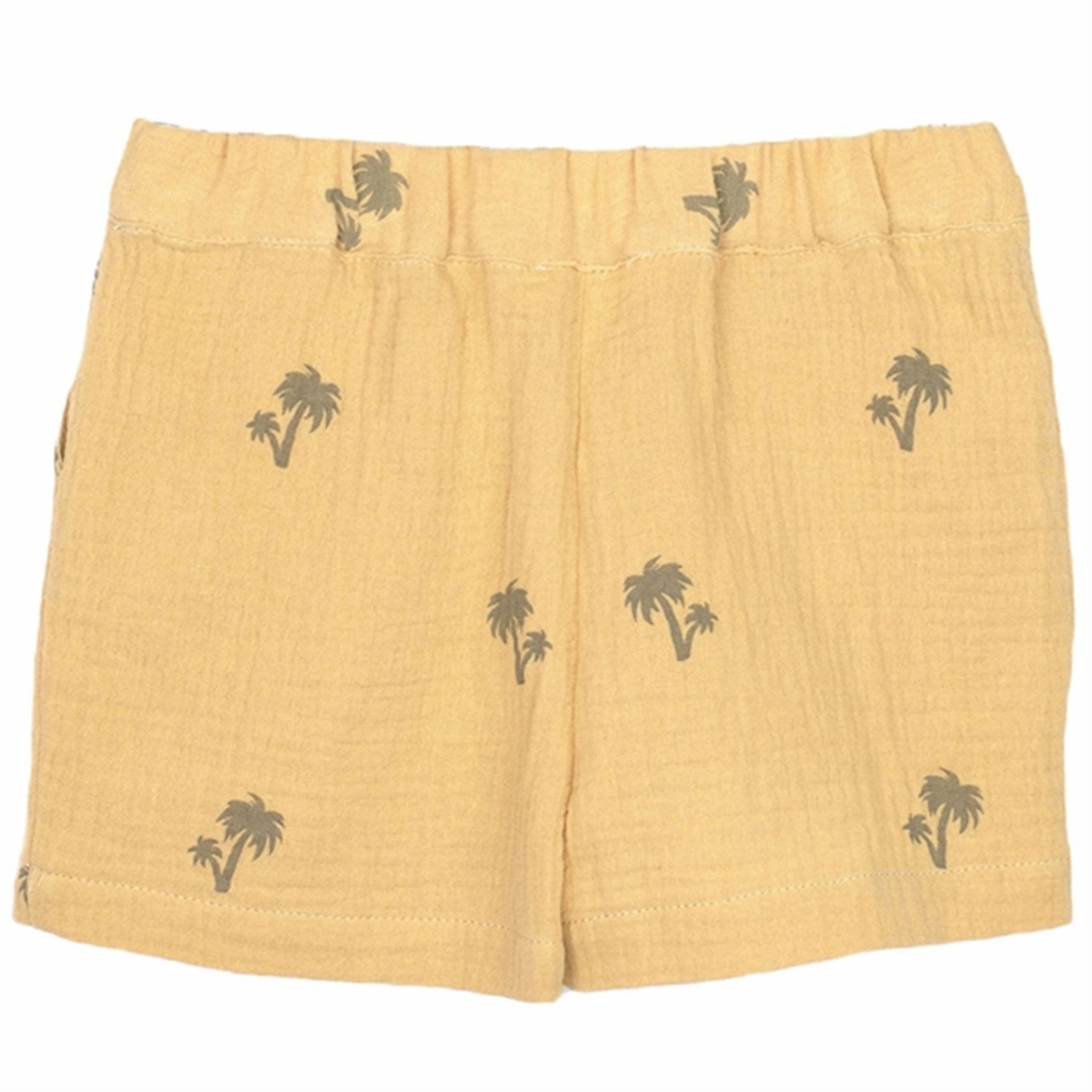 Fliink Almond Buff Aop Elmo Shorts Light Reflective Trim SeamlessConstruction