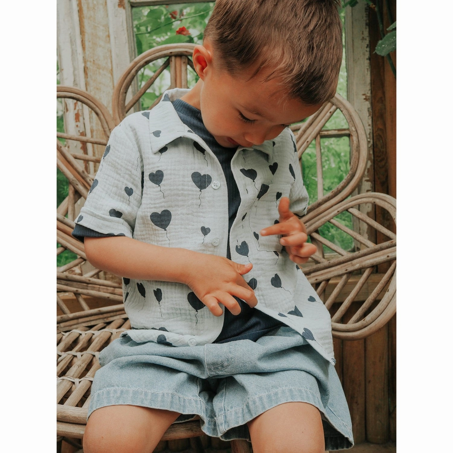 Breathable Cut Fliink Light Denim Blue Don Denim Shorts