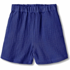 Nylon Material Fliink Mazerine Blue Hello Shorts
