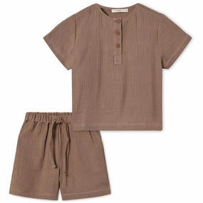 Unisex Design Fliink Pine Bark Cha Cha Shorts Set