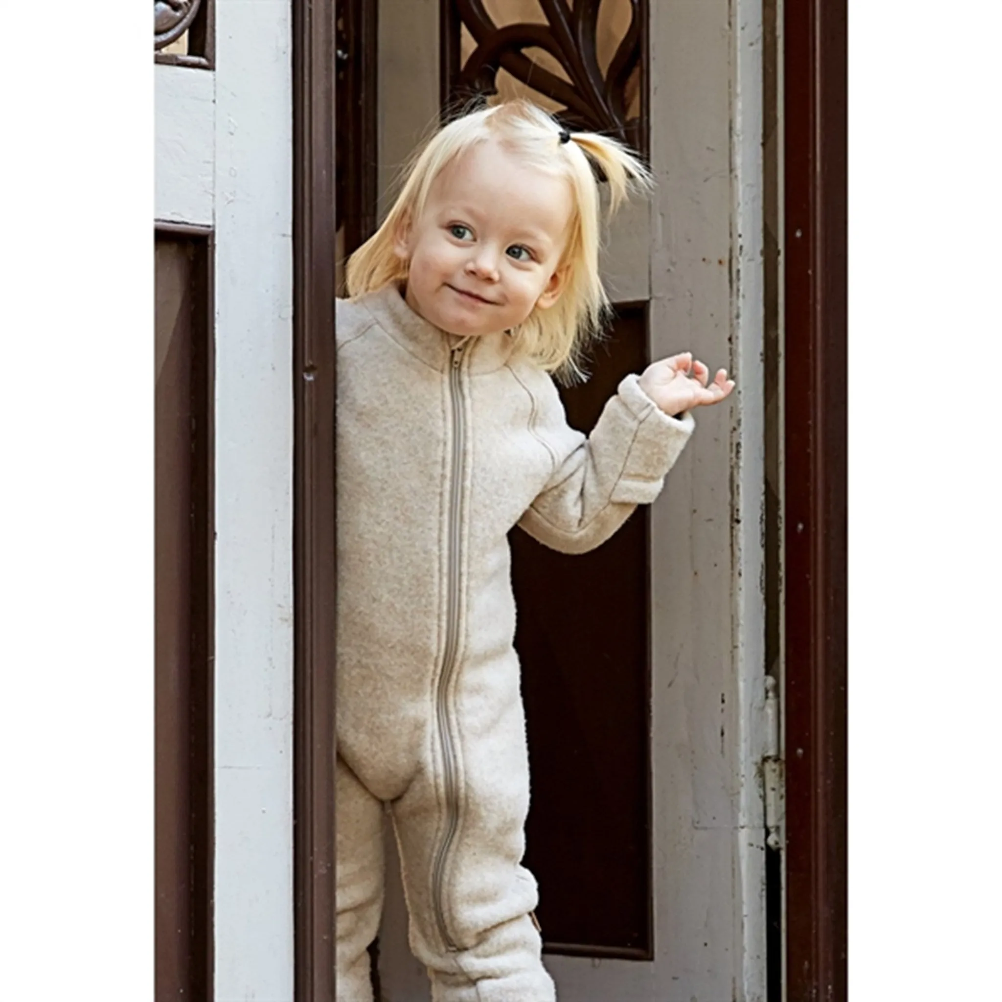 Everyday-Comfort Mikk-Line Wool Suit Melange Offwhite