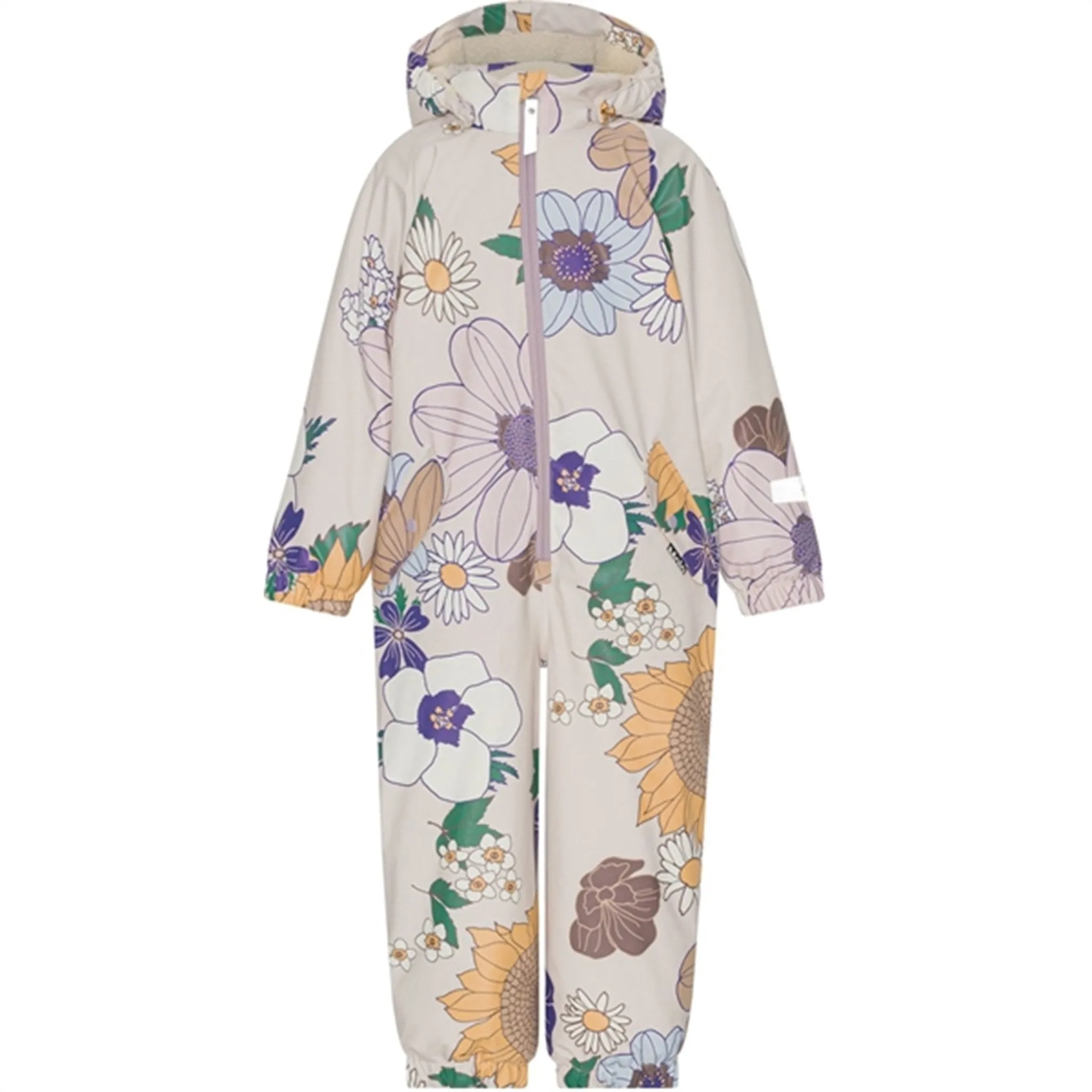 High-Low-Hem Patterned-Fabric Molo Retro Drawing Paco Junior Snowsuit