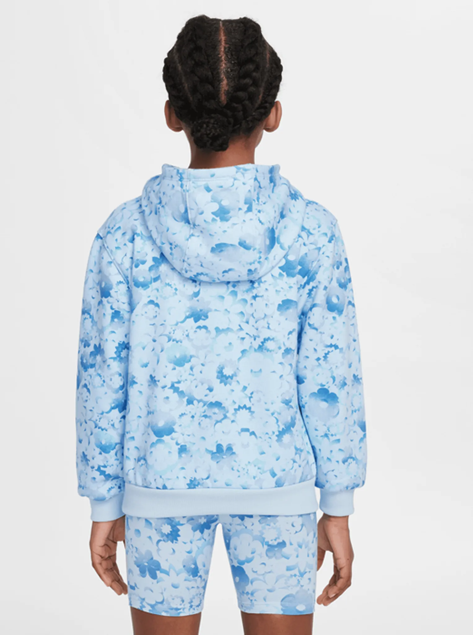 Flow-Ral Printed Pullover Hoodie Kids Chafe Free Construction Wrinkle recovery