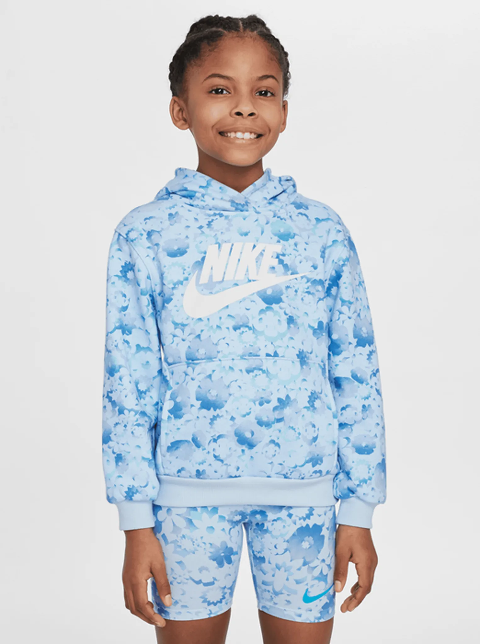 clip venue Suede Flow-Ral Printed Pullover Hoodie Kids