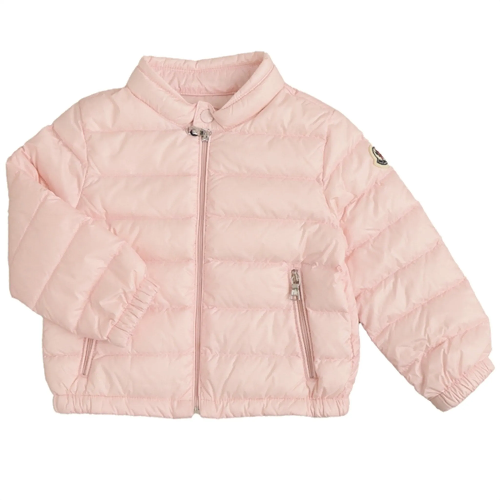 Knot-Detail Formal-look Moncler Acorus Down Jacket Pink
