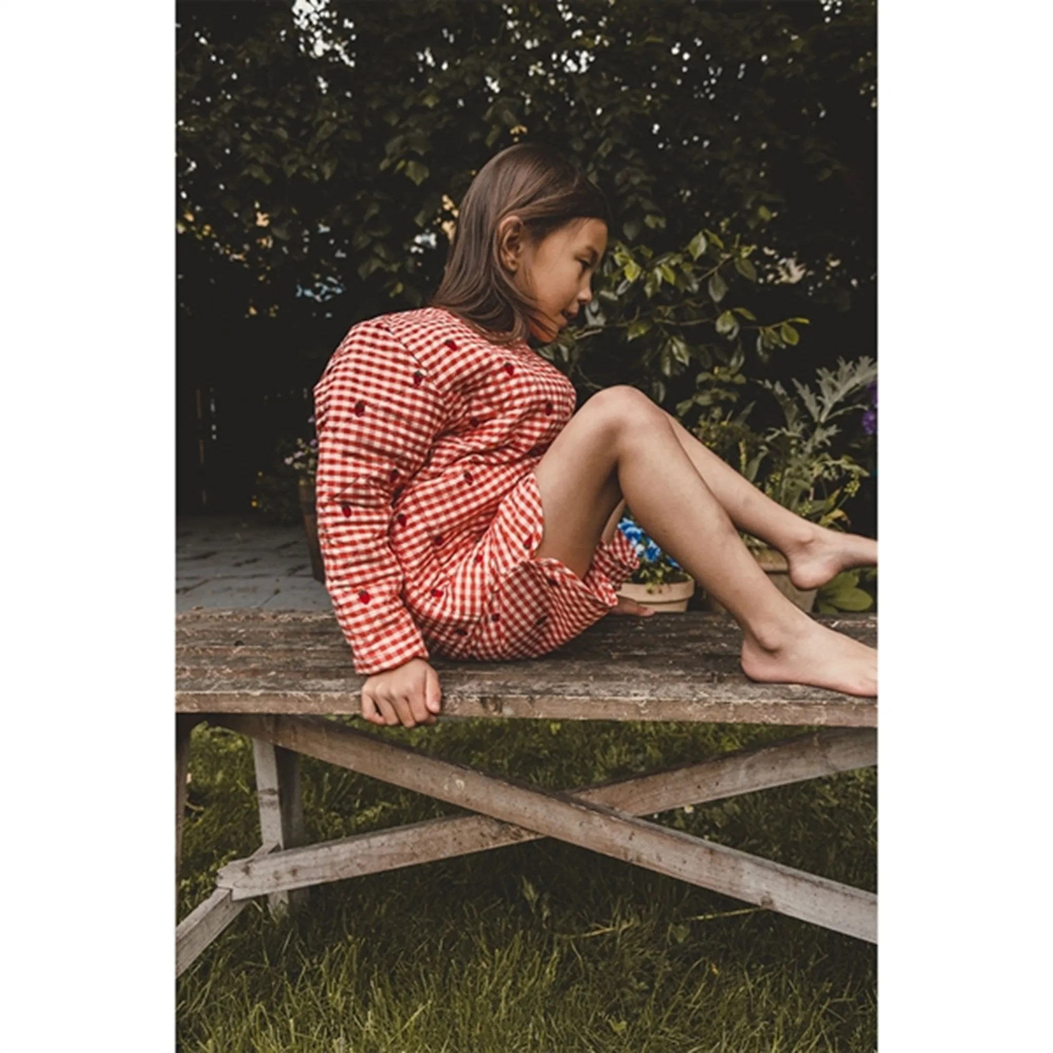 SeamSealed Construction Closet Fl?ss Molly Jacket Berry Gingham