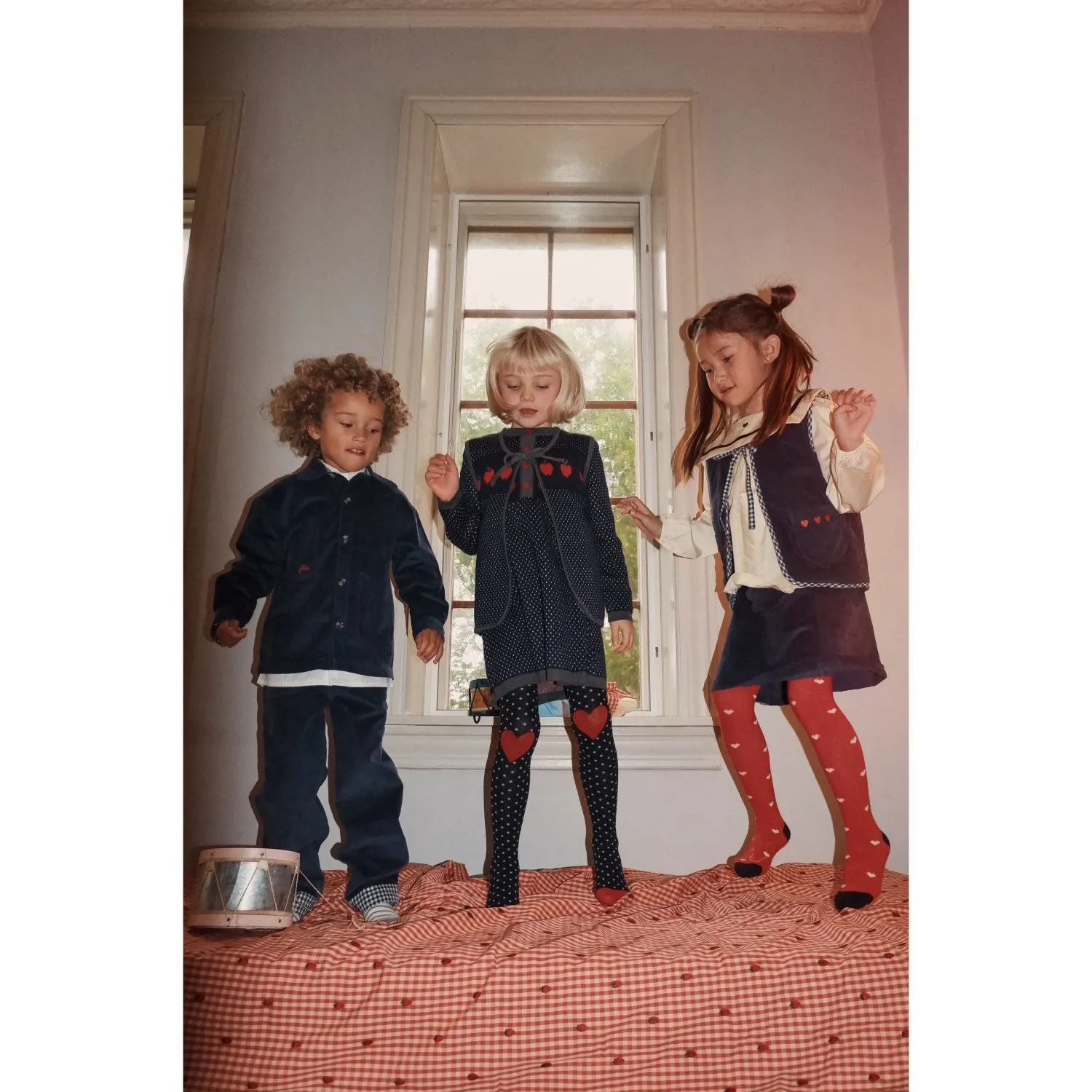 day Seamless Look Fl?ss Poppy Red Heart Vera Stocking