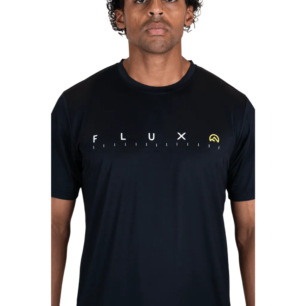 Anti-bacterial button venue Flux Graphic Logo T-Shirt Men