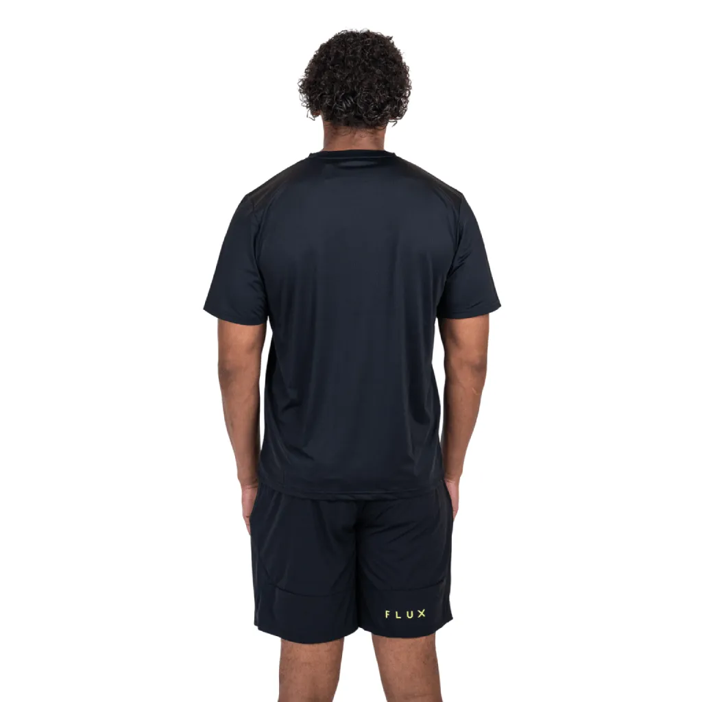 Flux Graphic Logo T-Shirt Men Sports Wear Abrasion Resistant Guard