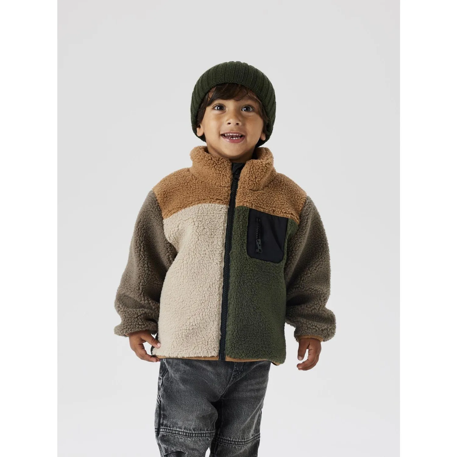 Functional Layer painters Name It Toasted Coconut Nmmmonico Teddy Jacket Block