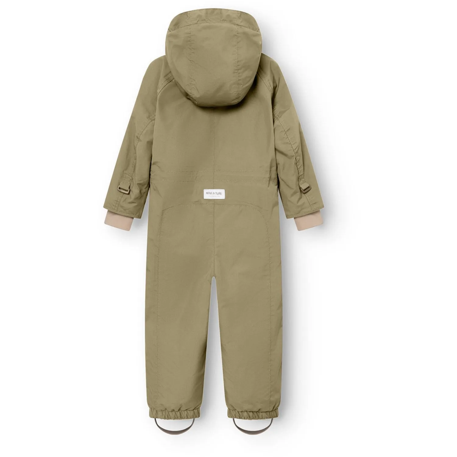 Sun-Protective Mini A ture Aloe Green Matwanni Fleece Lined Snowsuit. GRS