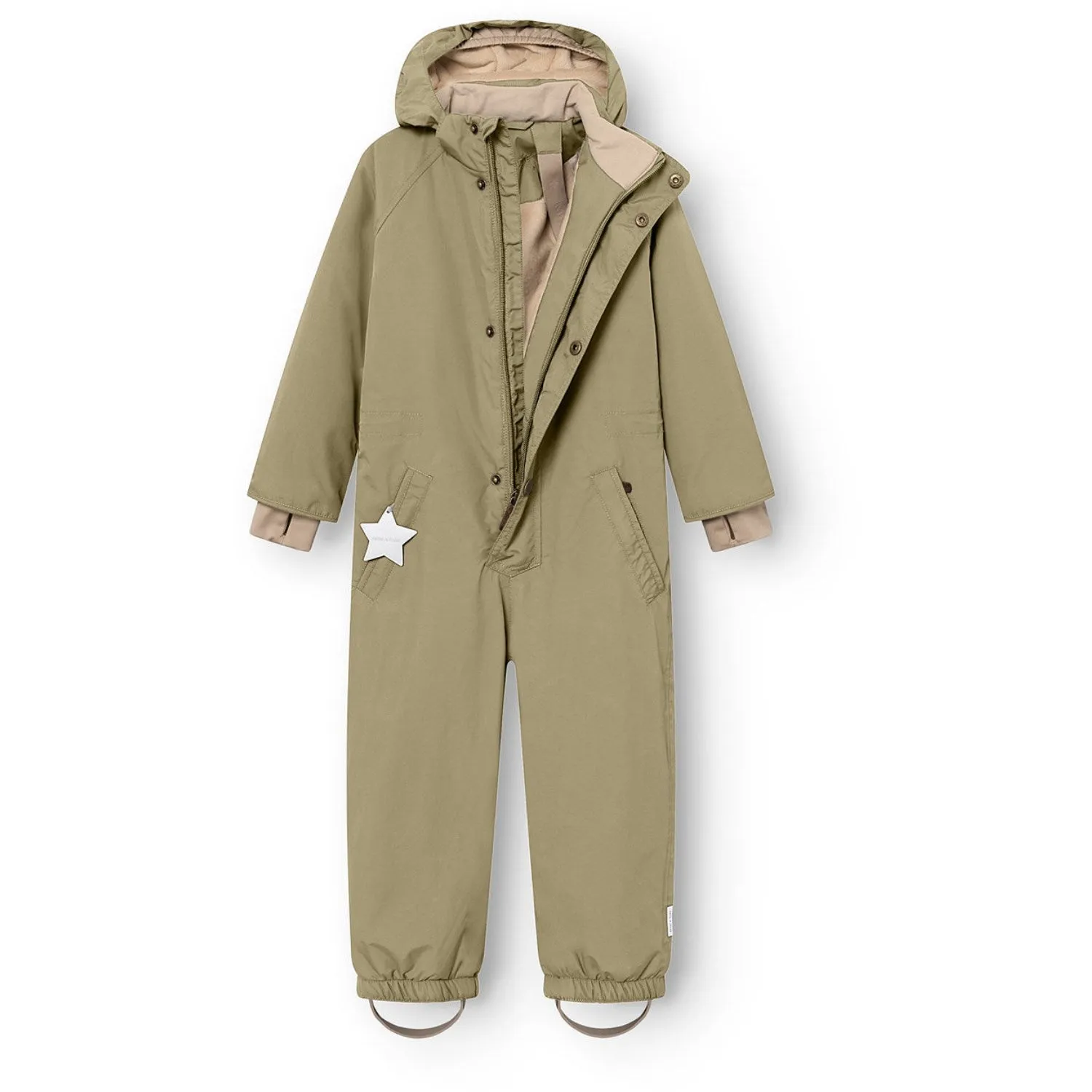 Mini A ture Aloe Green Matwanni Fleece Lined Snowsuit. GRS Polished office blouse