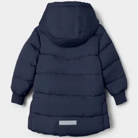 Spread-Collar Name it Dark Sapphire Music Puffer Jacket