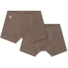 That's Mine Brown Melange Cilas Boxershorts - 2 Pack Modern Wear Body Friendly