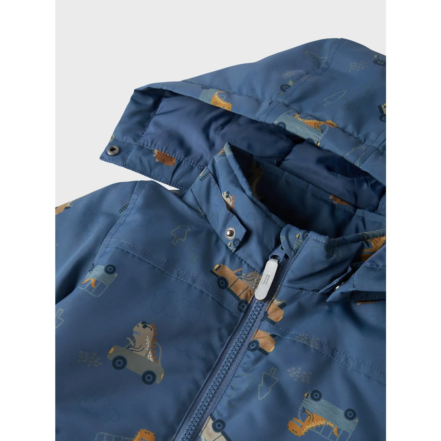 Name It Vintage Indigo Dino Car Nmmmax Pa Jacket Aop Noos Modern Tailoring Animal Print