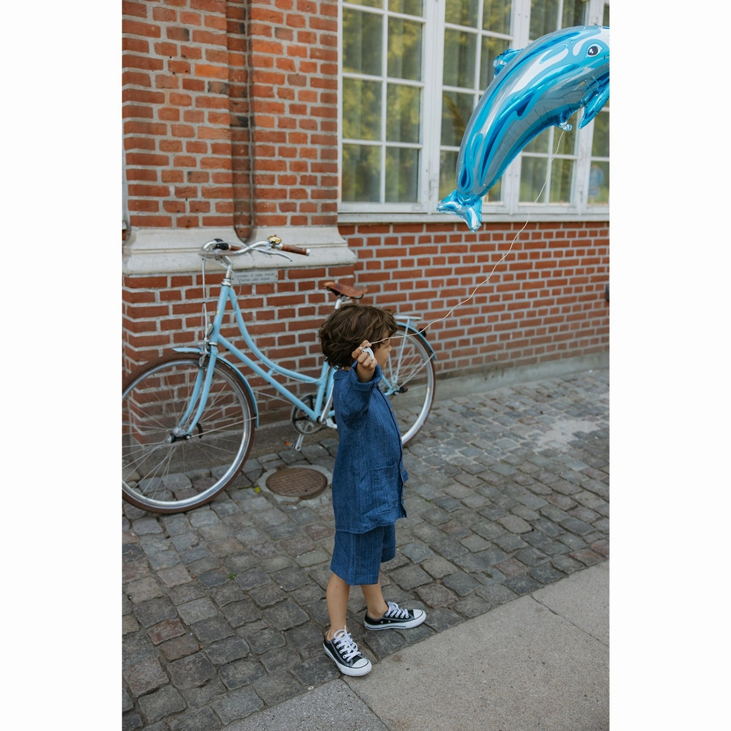 Lalaby Denim Blue Wilson Shorts high waisted Flexible Waistband