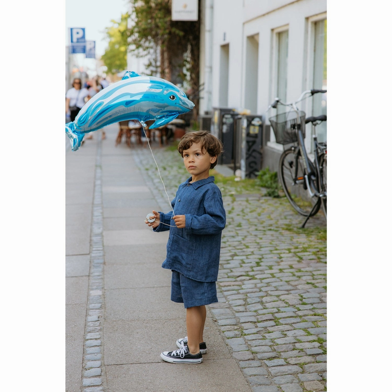 Anti Chafe Seamless Lalaby Denim Blue Wilson Shorts