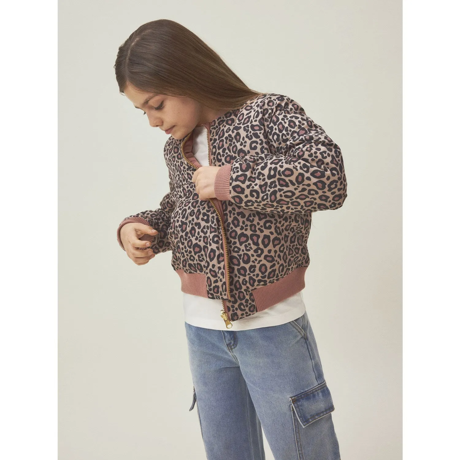 Insulated Core Name It Black Mariska Bomber Jacket Reversable