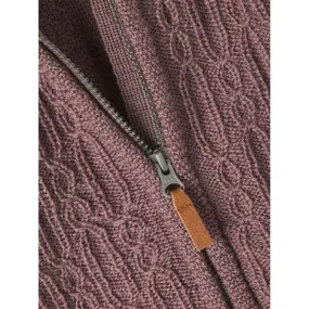 Name it Peppercorn Wrilla Wool Knit Onesie Beaded-Edge Pin-Tuck