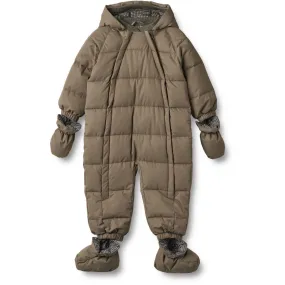 Wheat Dry Wood Puffer Baby Suit Edem Soft long-sleeve top Longline-Length