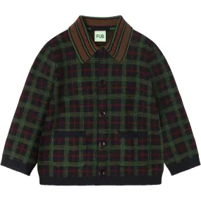 belt suitable for indoor activities FUB Dark Navy Felted Jacket