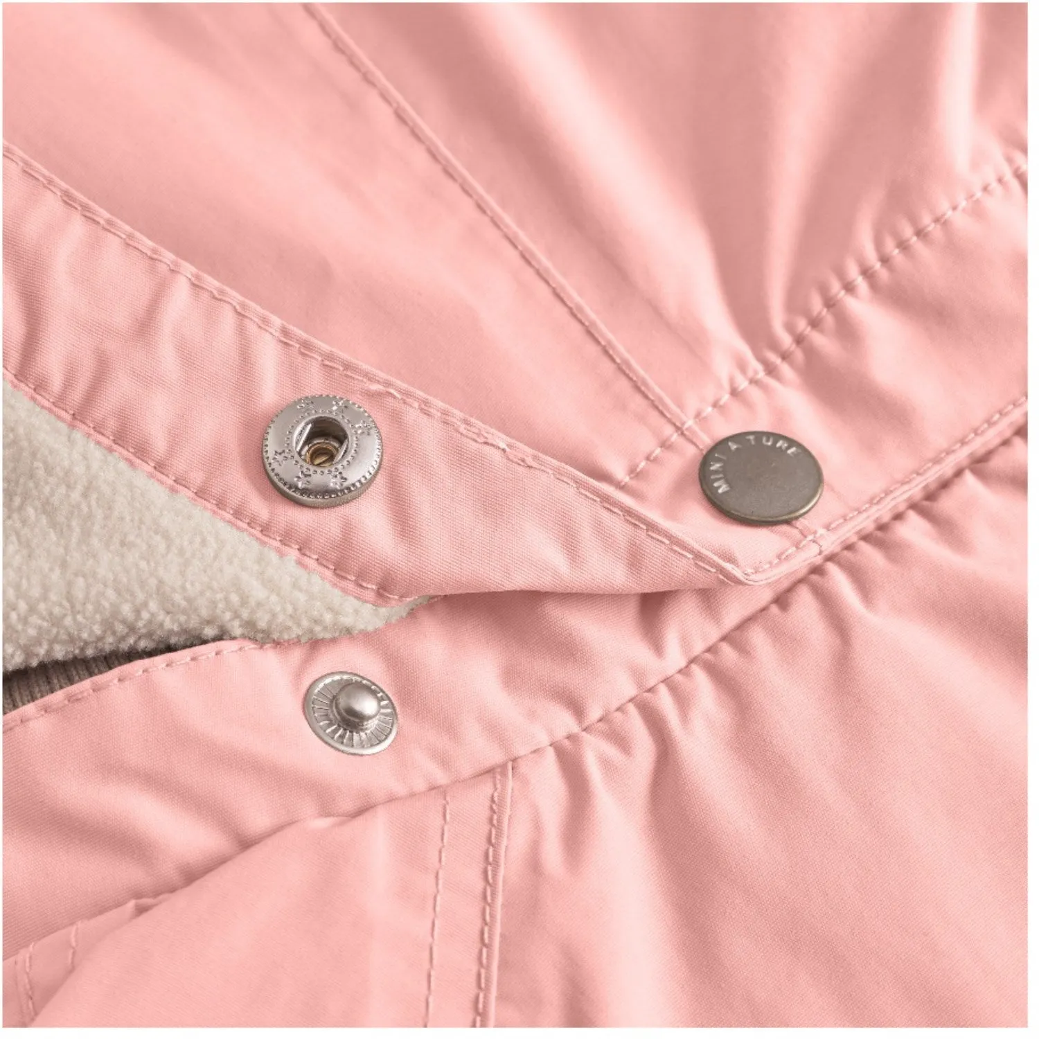 Compression Panels Mini A ture Rose Tan Wai Fleece Lined Spring Jacket. GRS