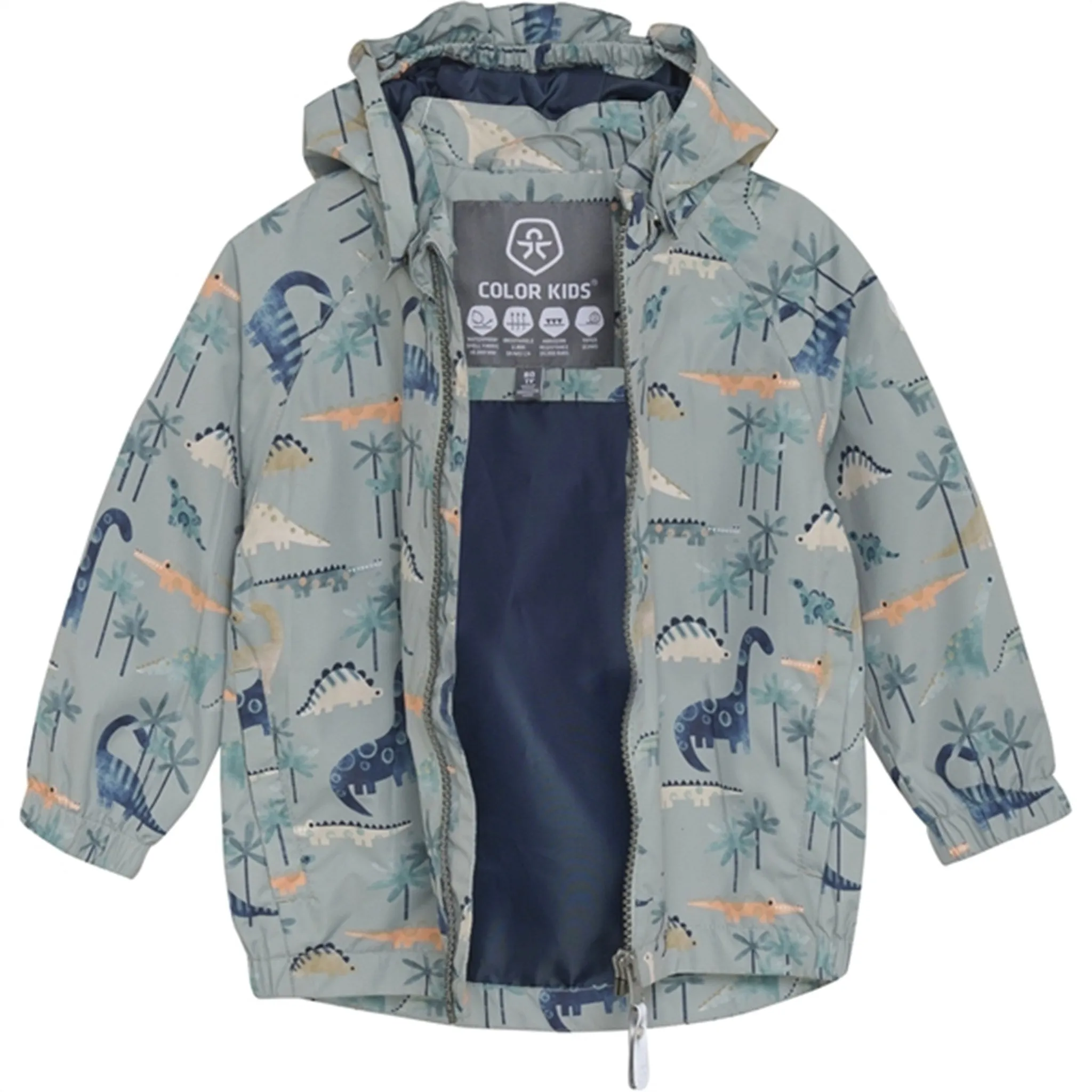 Color Kids Jacket AOP Iceberg Green Brand Name