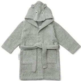 Home Fit Design Sustainable Material Liewood Lily Bathrobe Hippo Dove Blue